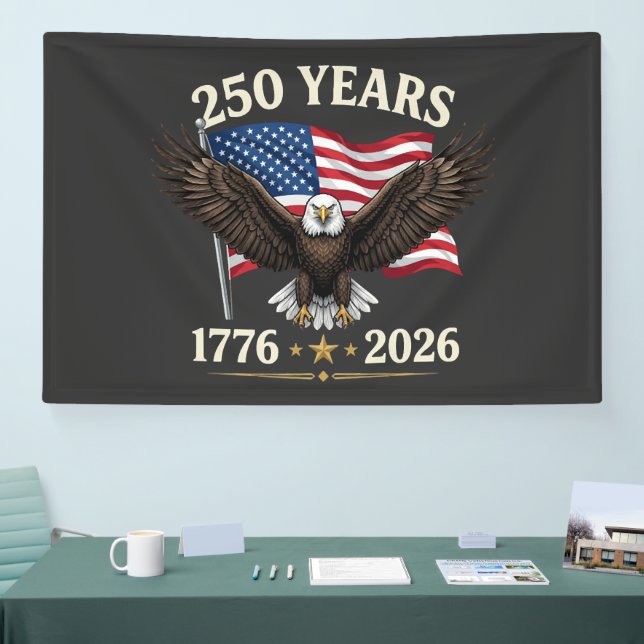 250. Jahrestag USA Banner (Messe)