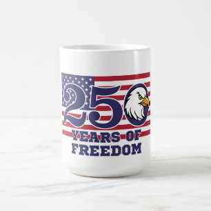 250. Jahrestag USA-Flagge Adler Freiheit Kaffeetasse