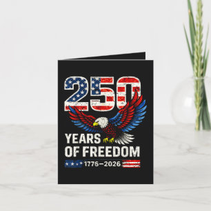 250. Jahrestag USA-Flagge amerikanisch Feiertagskarte