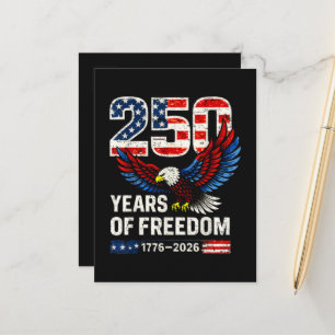 250. Jahrestag USA-Flagge amerikanisch Postkarte