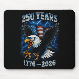250 Jahrestag USA-Flagge mit Adler Amerika 250. Ge Mousepad