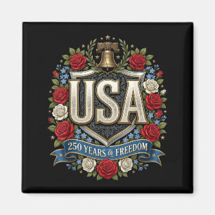 250. Jahrestag USA Frauen Patriotische Freiheit 4. Magnet
