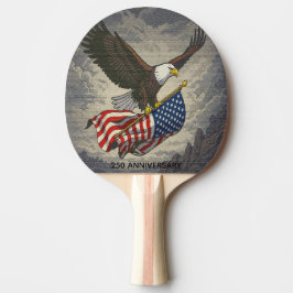 250 Jahrestag USA Freiheit 2026, Amerikanische Fla Tischtennis Schläger