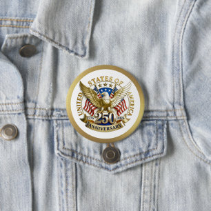 250. Jahrestag USA Patriotisch 1776–2026 Button