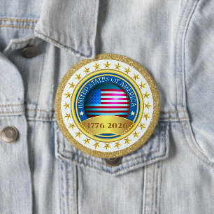 250. Jahrestag USA Patriotisch 1776–2026 Button