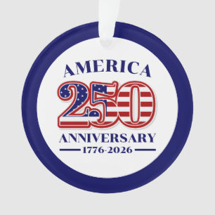 250. Jahrestag USA Patriotisch   1776–2026 Ornament