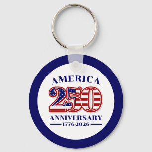 250. Jahrestag USA Patriotisch   1776–2026 Schlüsselanhänger