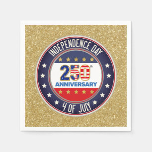 250. Jahrestag USA Patriotisch 1776–2026 Serviette