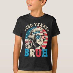 250 Jahrestag USA Patriotische Flagge 250. 4. Juli T-Shirt