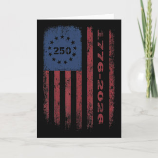 250 Jahrestag USA Patriotische Männer Frauen 1776  Karte