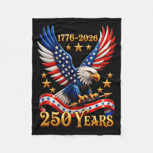 250 Jahrestag USA Patriotischer Adler 250. 4. Fleecedecke