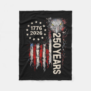 250 Jahrestag USA Patriotischer Adler 250. 4. Fleecedecke
