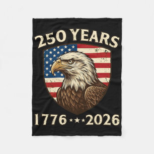 250 Jahrestag USA Patriotischer Adler 250. 4. Juli Fleecedecke