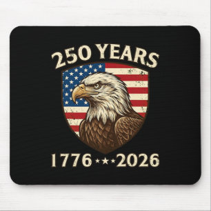250 Jahrestag USA Patriotischer Adler 250. 4. Juli Mousepad