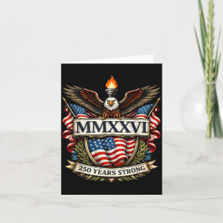 250 Jahrestag USA Patriotischer Adler 250. 4. Karte