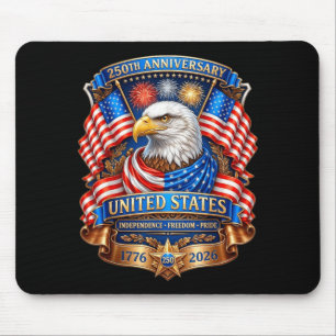 250 Jahrestag USA Patriotischer Adler 250. 4. Mousepad