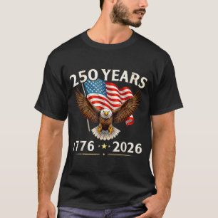 250 Jahrestag USA Patriotischer Adler 250. 4. T-Shirt