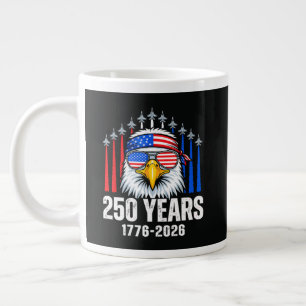 250 Jahrestag USA Patriotischer Adler 250. Jumbo-Tasse