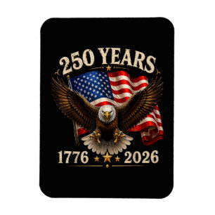 250 Jahrestag USA Patriotischer Adler 250. Magnet