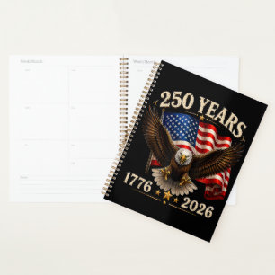 250 Jahrestag USA Patriotischer Adler 250. Planer