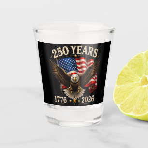 250 Jahrestag USA Patriotischer Adler 250. Schnapsglas