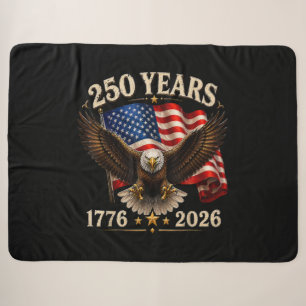 250 Jahrestag USA Patriotischer Adler 250. Sherpadecke