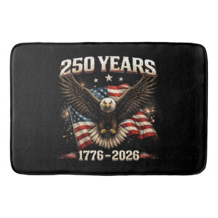 250 Jahrestag USA Patriotischer Adler 250. Unabhän Badematte