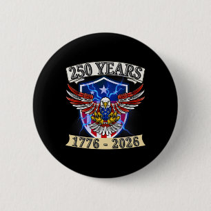 250 Jahrestag USA Patriotischer Adler 250. Unabhän Button