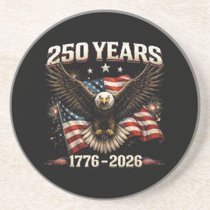 250 Jahrestag USA Patriotischer Adler 250. Unabhän Getränkeuntersetzer