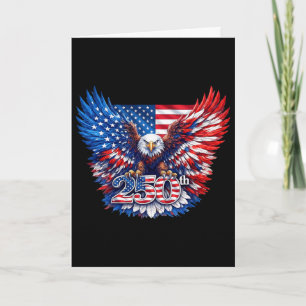 250 Jahrestag USA Patriotischer Adler 250. Unabhän Karte