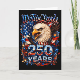 250 Jahrestag USA Patriotischer Adler 250. Unabhän Karte
