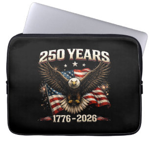 250 Jahrestag USA Patriotischer Adler 250. Unabhän Laptopschutzhülle