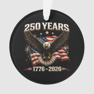 250 Jahrestag USA Patriotischer Adler 250. Unabhän Ornament