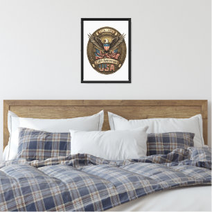 250. Jahrestag USA Patriotischer Adler Leinwanddruck