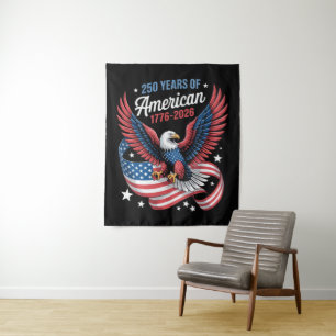 250. Jahrestag USA Patriotischer Adler Wandteppich