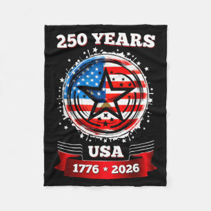 250 Jahrestag USA Patriotischer Stern 250. 4. Fleecedecke
