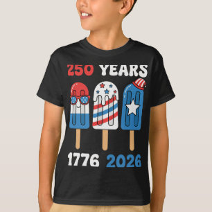 250 Jahrestag USA-Shirt Kinder Jungen 1776 2026 4. T-Shirt
