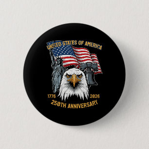 250. Jahrestag USA Vereinigte Staaten Amerika 250 Button
