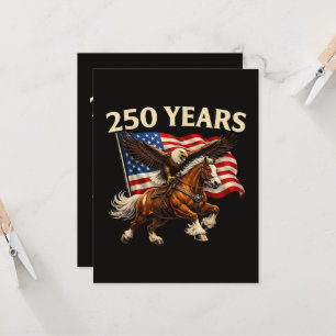 250 Jahrestag USA Western Pferd Adler Einladung