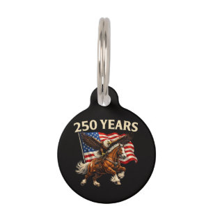 250 Jahrestag USA Western Pferd Adler Haustiermarke