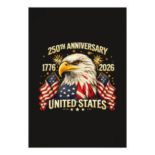 250. Jahrestag Vereinigte Staaten 1776-2026 Fotodruck