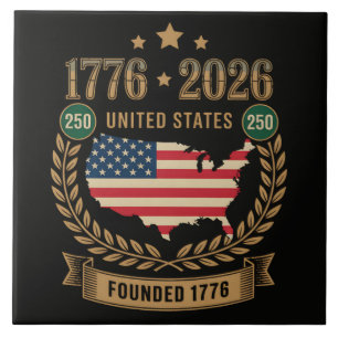 250. Jahrestag Vereinigte Staaten von Amerika 250 Fliese