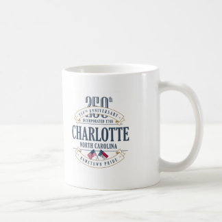 250. Jahrestags-Tasse Charlottes, Nord-Carolina Tasse