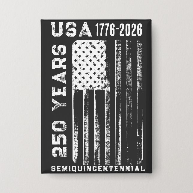 250-jähriges Jubiläum USA 4-juli Button (Vorderseite)