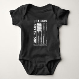 250-jähriges Jubiläum USA 4-juli-T-Shirt Baby Strampler