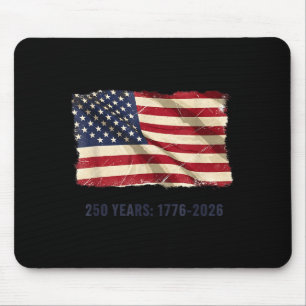 250. Jubiläum 250. Geburtstag USA-Flagge 4. Juli Mousepad