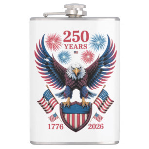 250. Jubiläum 250 Jahre USA 1776 Flachmann