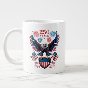 250. Jubiläum 250 Jahre USA 1776 Jumbo-Tasse