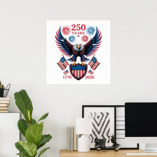 250. Jubiläum 250 Jahre USA 1776 Poster