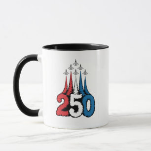 250. Jubiläum 4. Juli Jet Patriotisch Tasse